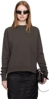 Rick Owens | Gray Concordians Round Neck Sweater