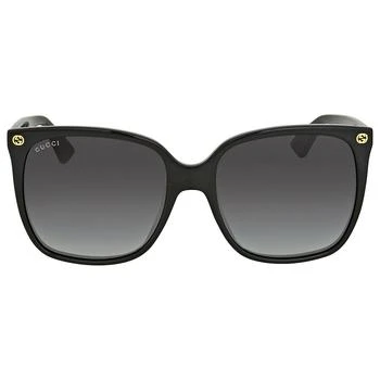 Gucci Grey Gradient Cat Eye Ladies Sunglasses GG0022S 001 57