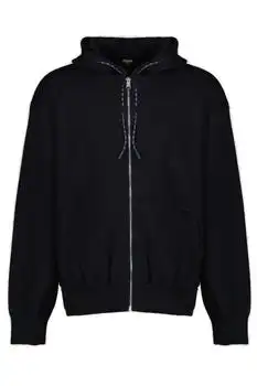 Fendi | Fendi Long Sleeved Zip-Up Drawstring Hoodie