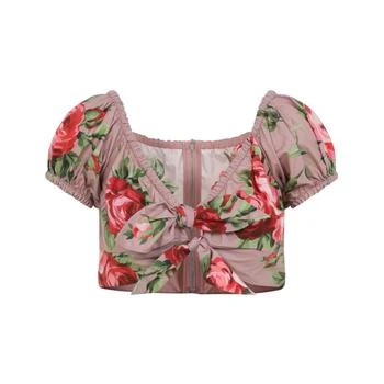 Dolce & Gabbana | Dolce & Gabbana Floral Printed Cropped Top