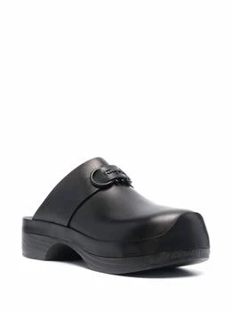 Salvatore Ferragamo | Women's Gancini Leather Clogs In Black