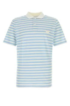 Prada | Prada Short-Sleeved Striped Polo Shirt