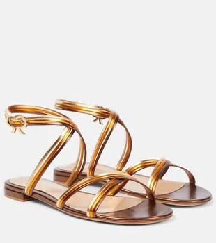 Gianvito Rossi | Calissa metallic leather sandals