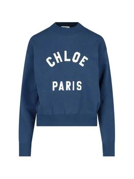Chloé | Chloé Logo Printed Mock-Neck Sweatshirt