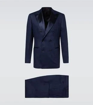 Brunello Cucinelli | Double-breasted linen tuxedo