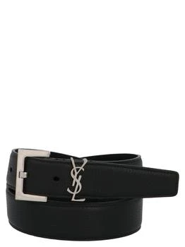 Yves Saint Laurent | Saint Laurent Monogram Logo Plaque Belt