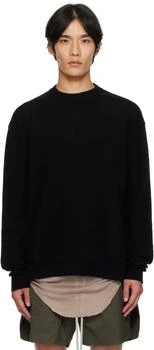 Rick Owens | Black Concordians Round Neck Sweater