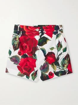 Dolce & Gabbana | Floral-print Cotton-poplin Shorts  - IT50