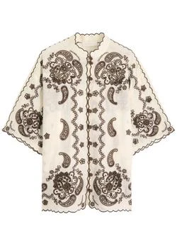 Zimmermann | Ascension Embroidered linen shirt