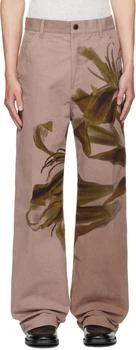 Dries Van Noten | Pink Graphic Trousers