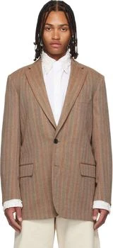 Dries Van Noten | Taupe Loose Fit Blazer