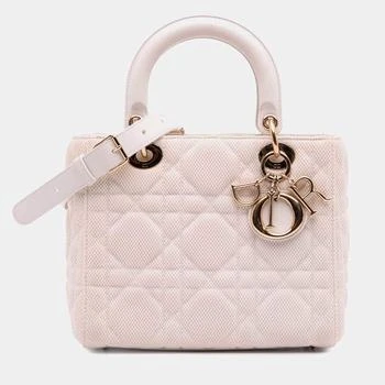 Dior Pink Medium Mesh Cannage Lady Dior