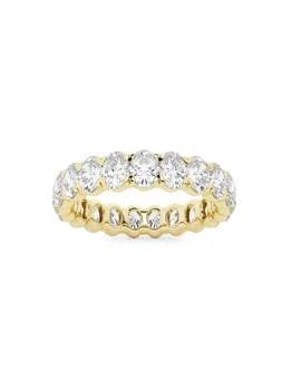 Saks Fifth Avenue | Build Your Own Collection 14K Yellow Gold & Lab Grown Oval Diamond Eternity Band