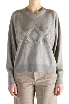 Brunello Cucinelli | Brunello Cucinelli Sequin Crew Neck Jumper