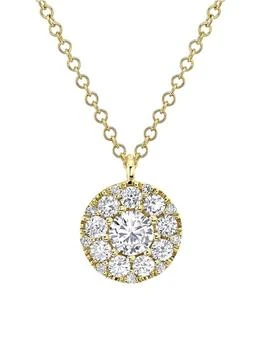 Saks Fifth Avenue | 14K Yellow Gold & 0.5 TCW Diamond Pendant Necklace/18"
