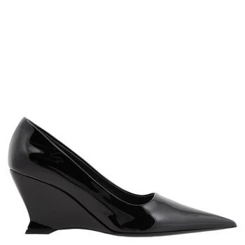 Salvatore Ferragamo | Ferragamo Ladies Black Viola Wedge-Heeled Pumps, Size 8.5