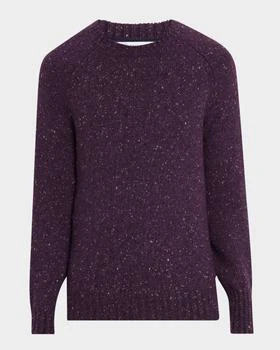 Brunello Cucinelli | Men
s Cashmere Donegal Crewneck Sweater