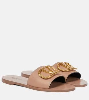 Valentino | VLogo leather slides