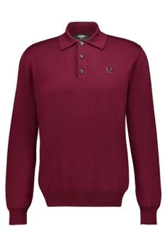 Fendi | Fendi FF Plaque Long Sleeved Polo Shirt