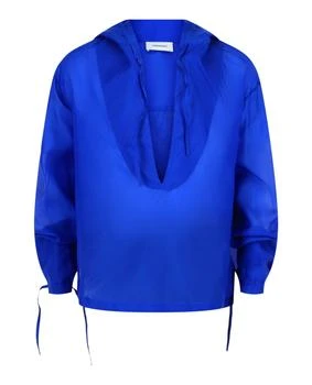 Salvatore Ferragamo | Silk-Blend Hooded Shirt
