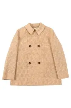 Fendi | Fendi Kids Monogram Logo Embroidered Coat