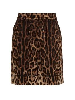 Dolce
Gabbana | Dolce
Gabbana Leopard-Printed Elasticated Waistband Shorts