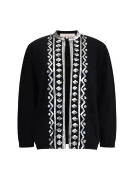 Valentino | Valentino Sequin Embellished Crewneck Cardigan