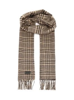 Yves Saint Laurent | Saint Laurent Checked Fringed Edge Scarf