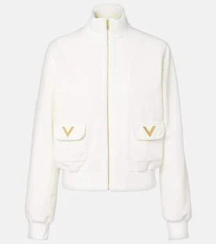 Valentino | Logo jersey zip-up sweatshirt