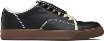 Black DBB1 Leather Tongue Sneakers