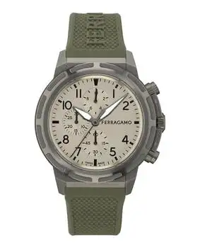 Salvatore Ferragamo | Ferragamo Sport Chrono Silicone Watch
