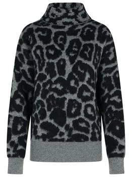 Stella McCartney | Stella McCartney Leopard Jacquard Turtleneck Jumper