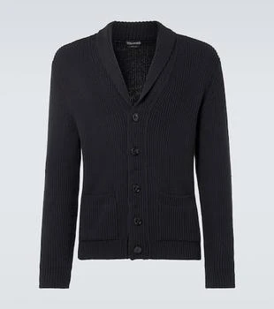 Tom Ford | Ribbed-knit wool and silk cardigan