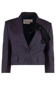 Valentino | Valentino Plusdepois-Printed Bow Detailed Jacket
