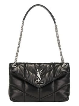 Yves Saint Laurent | Saint Laurent Puffer Logo Plaque Small Shoulder Bag