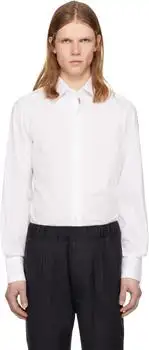 Tom Ford | White Stretch Poplin Slim Fit Shirt