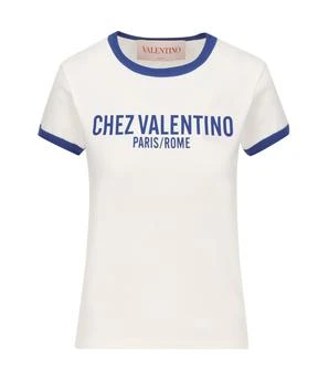 Valentino | Valentino Chez Valentino-Printed Crewneck T-Shirt