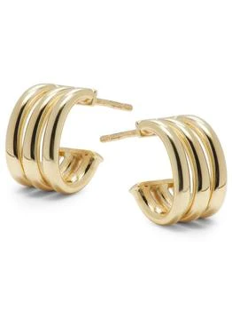 Saks Fifth Avenue | 14K Yellow Gold Half Hoop Earrings