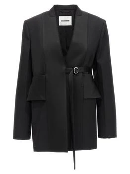 Jil Sander | Jil Sander Strap Detailed Asymmetric Jacket
