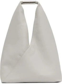 MM6 | Gray Jewel Handle Classic Tote