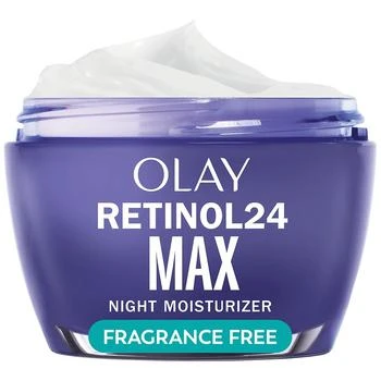 Olay Retinol 24 Max Night Moisturizing Cream with Triple Collagen Peptide Fragrance-Free
