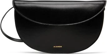 Jil Sander | Black Curve Wallet Bag