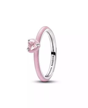 PANDORA Sterling Silver Pink Chakra Heart Ring