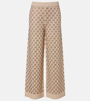 Gucci | GG wool and cashmere-blend wide-leg pants