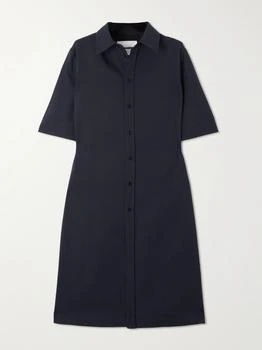 Jil Sander | Wool Shirt Midi Dress - Navy