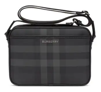 Burberry | Burberry Logo Plaque Checked Messenger Bag