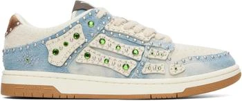 AMIRI | Blue Stud Skel Top Low Sneakers