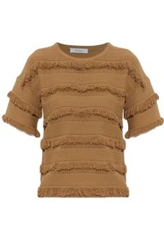 Max Mara | Max Mara Garza Fringed Knitted Top