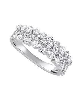 Macy
s | Multi Row Band Ring (1-1/4 ct. t.w.) in 14k White Gold