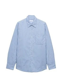 Prada | Prada Vertical Stripe Button-Up Shirt